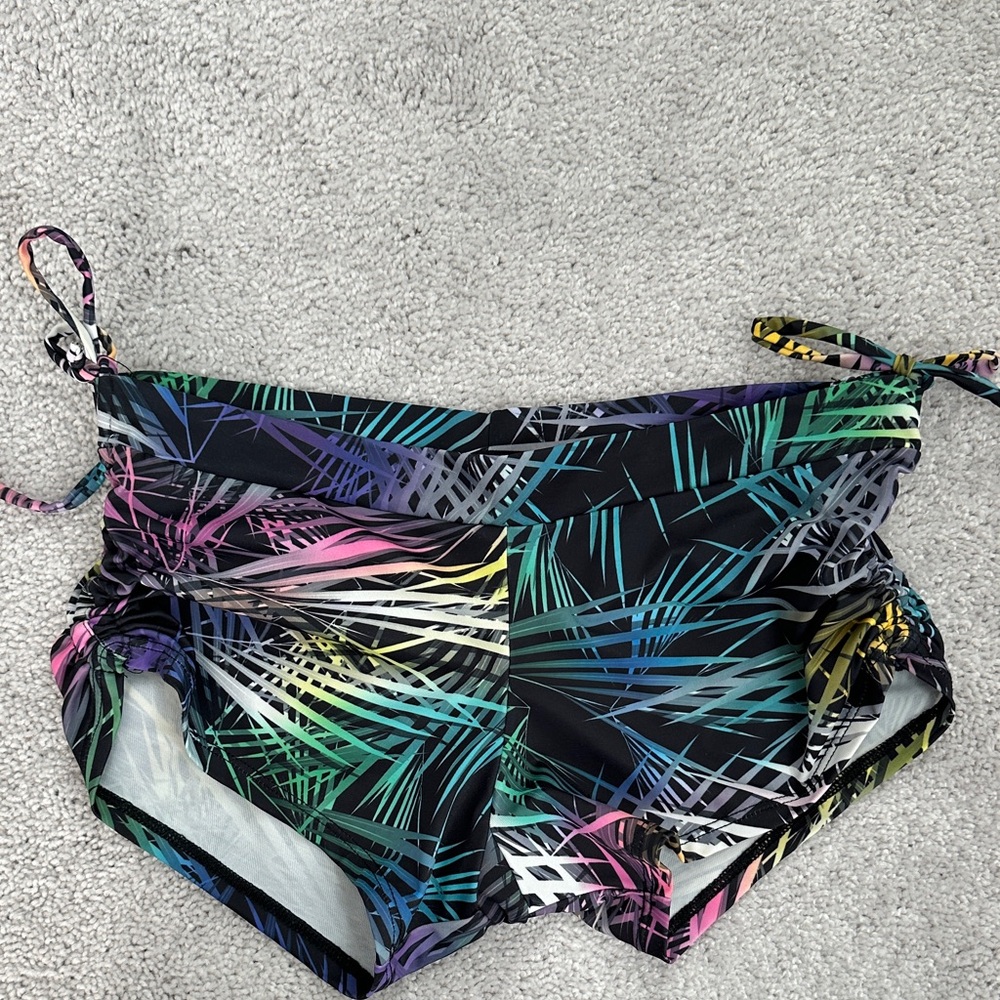 Onzie Side String Short Black Neon Palm OS